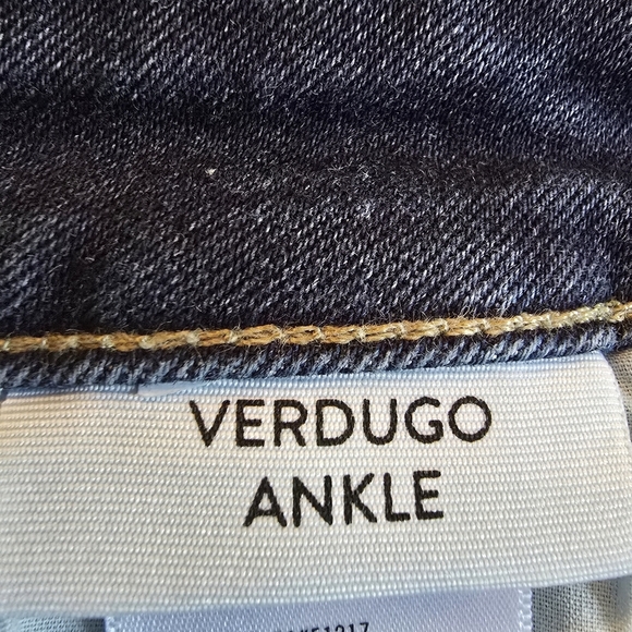 PAIGE Women's Midnight Blue Verdugo Ankle Jeans Raw Hem Size 30 - Picture 12 of 14